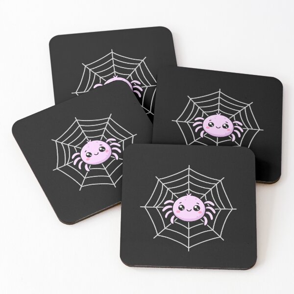 Item preview, Cute Kawaii Spider On Web designed and sold by artwithsushie.
