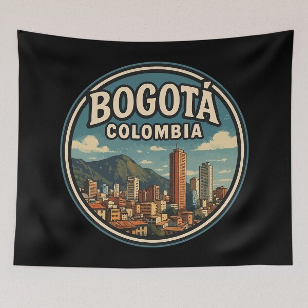 Item preview, Bogotá Colombia Retro Travel designed and sold by TomFrontierArt.