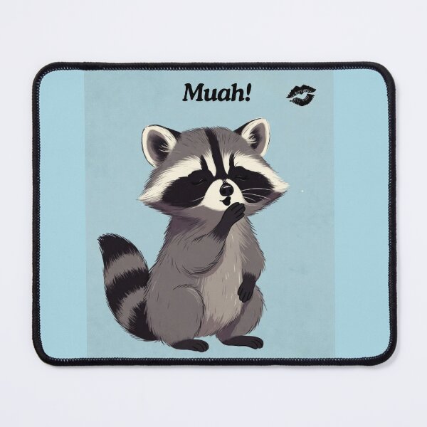 Item preview, Sweet Raccoon Love Kiss Illustrati designed and sold by HALYNA070824.