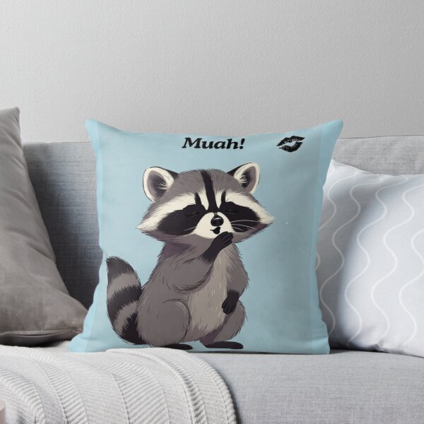 Item preview, Sweet Raccoon Love Kiss Illustrati designed and sold by HALYNA070824.