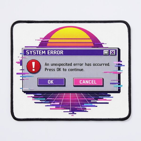 Item preview, Vaporwave System Error Glitch Sticker designed and sold by Bug by Design.