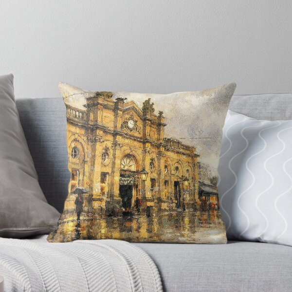 Item preview, Accrington Market Hall on a rainy day designed and sold by Judith Murphy.
