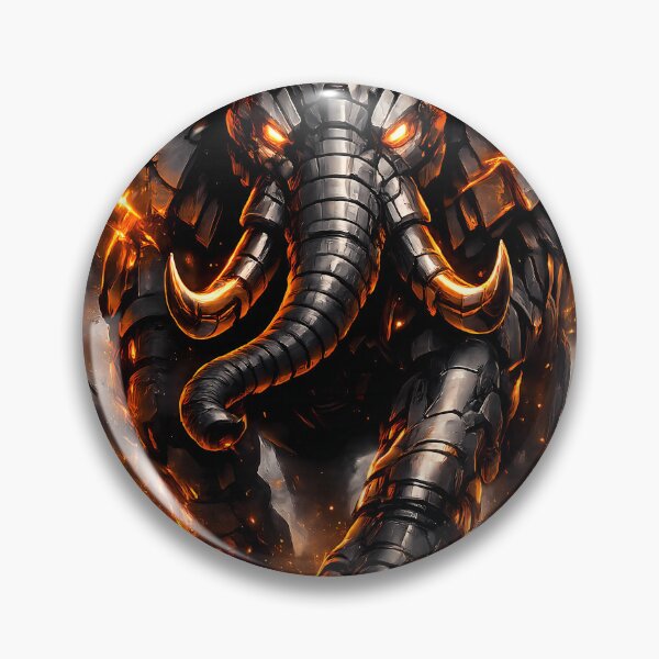 Item preview, Cyber Elephant – Iron Titan | Futuristic Juggernaut Beast designed and sold by Z-arts.