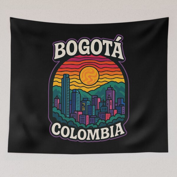 Item preview, Bogotá Colombia Trippy Art designed and sold by TomFrontierArt.