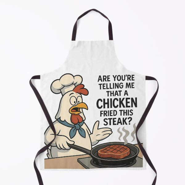 Item preview, Are You Telling Me That a Chicken Fried This Steak? Funny Food Pun designed and sold by SnarkleCo.