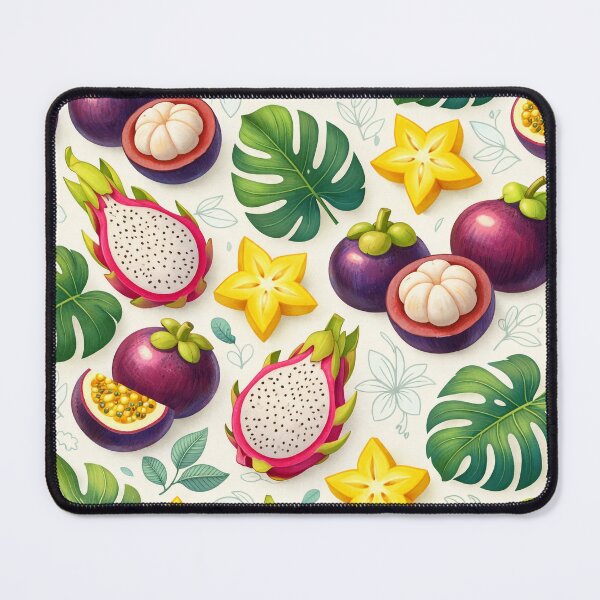 Item preview, Tropical Maximalist Orchard - Magenta & Teal Botanical Print designed and sold by OpenDreamArts.