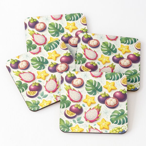 Item preview, Tropical Maximalist Orchard - Magenta & Teal Botanical Print designed and sold by OpenDreamArts.