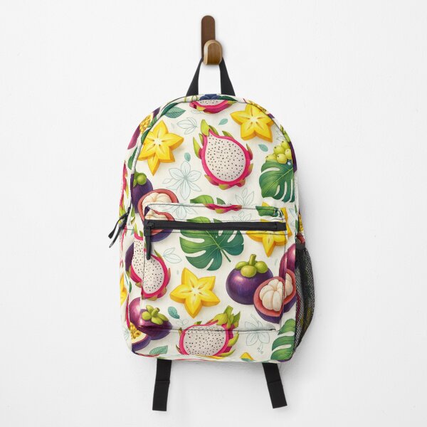 Item preview, Tropical Maximalist Orchard - Magenta & Teal Botanical Print designed and sold by OpenDreamArts.