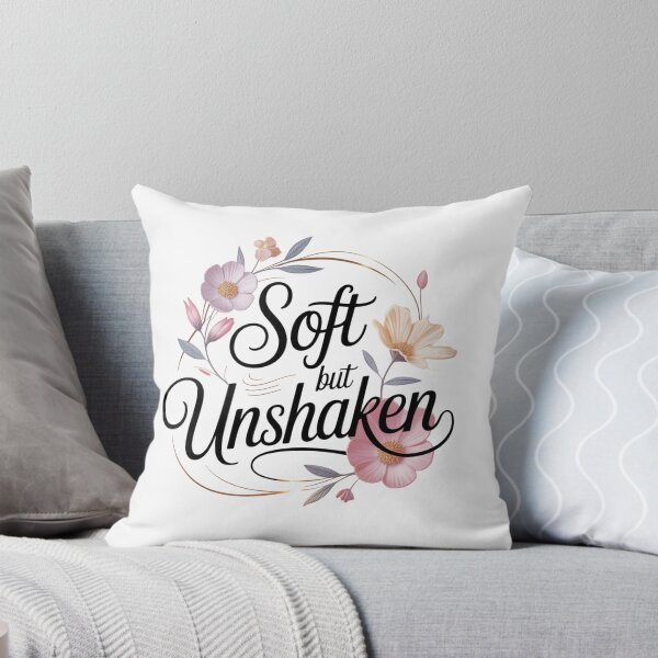 Item preview, Soft But Unshaken Floral Typography. Feminine Strength Aesthetic Self Love Quote Design designed and sold by Aarvya Fashion Club ( A.F.C ).