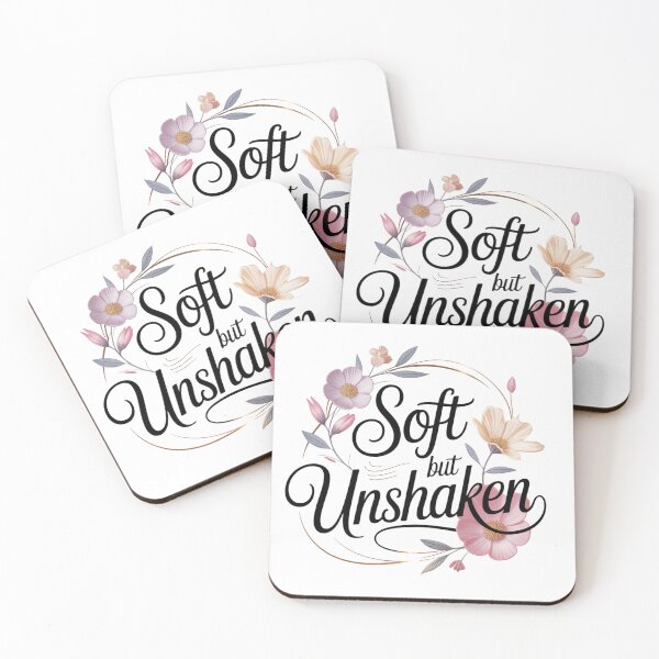 Item preview, Soft But Unshaken Floral Typography. Feminine Strength Aesthetic Self Love Quote Design designed and sold by Aarvya Fashion Club ( A.F.C ).