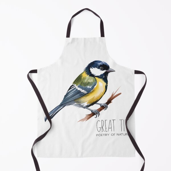 Item preview, Great Tit Poetry of Nature – Cute Bird Illustration designed and sold by ArcticFoxStudio.