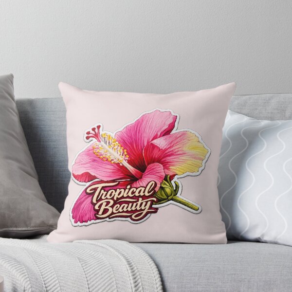 Item preview, Tropical Beauty Flor Hibisco Rosa designed and sold by Mastermind-Art.