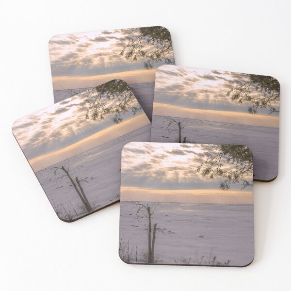 Item preview, Winter Sunset Over Frozen Kettle Point, Ontario designed and sold by jrtwynam.