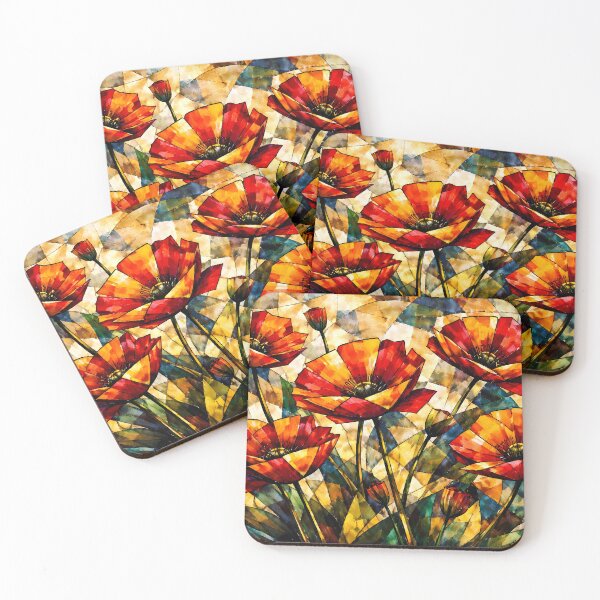 Item preview, Vibrant Abstract Flowers designed and sold by cuprum.