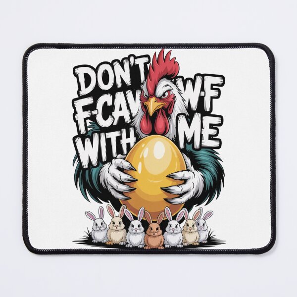 Item preview, Don't F-Caw-F With Me Funny Easter Rooster Golden Egg T-Shirt V1 designed and sold by DarylWelsh2024.