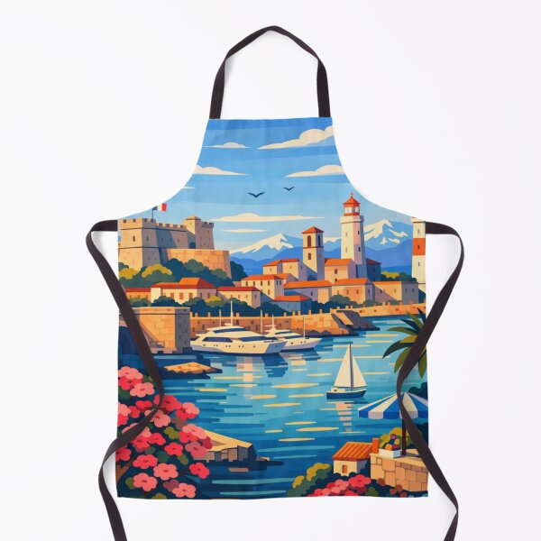 Item preview, antibes france travel poster designed and sold by MatthewHeights.