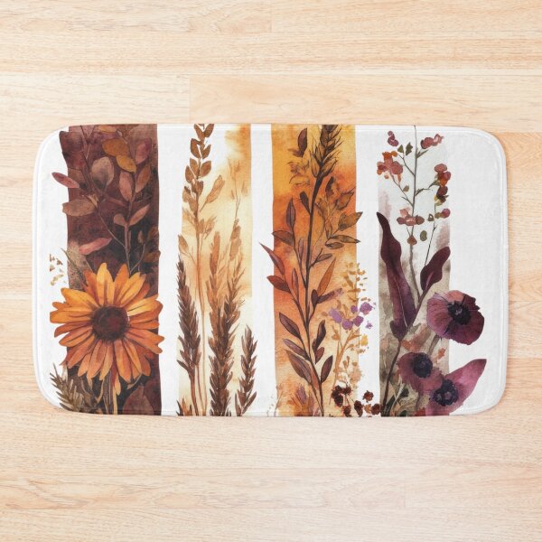 Artikelvorschau, Vintage-Herbstwildblumen-Paneele entworfen und verkauft von Szpaku desart .
