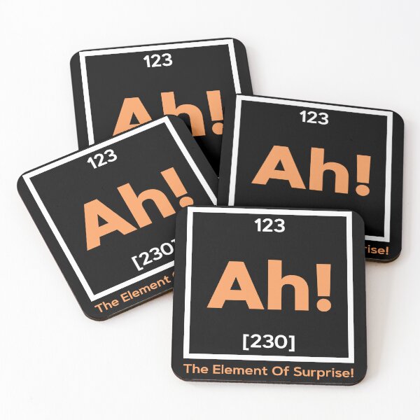 Item preview, Ah The Element Of Surprise - Funny Sarcastic Chemistry Periodic Table Joke Pun designed and sold by kolshi-shop.