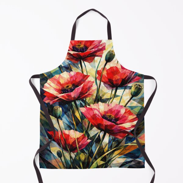 Item preview, Vibrant Geometric Poppies designed and sold by cuprum.