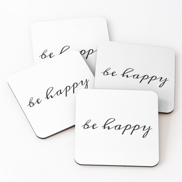 Item preview, Be Happy Quote designed and sold by PublicArtDesign.