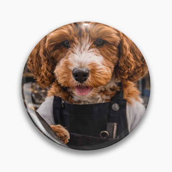 Item preview, Cockapoo Engraver in a Craft Workshop designed and sold by Paul Thompson Photography.
