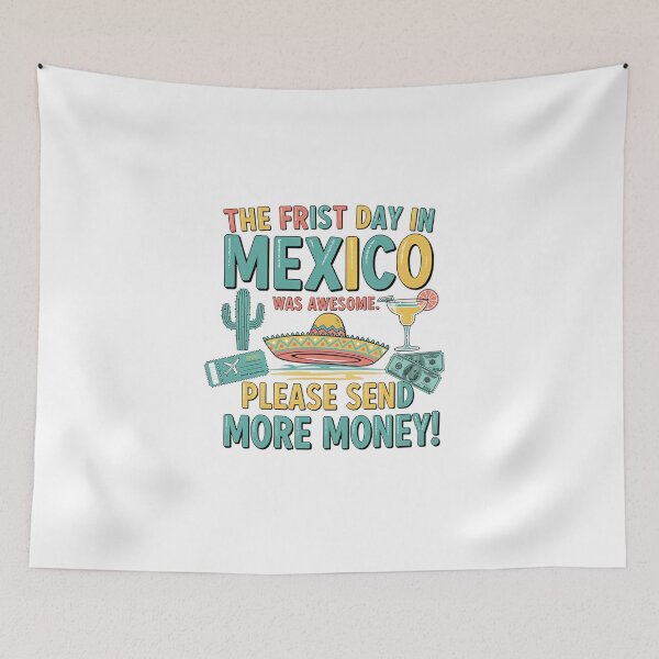 Item preview, Hilarious Mexico Graphic T-Shirt – Unisex, Funny Print-On-Demand Tee for Everyday Wear designed and sold by MoolokaiApperal.