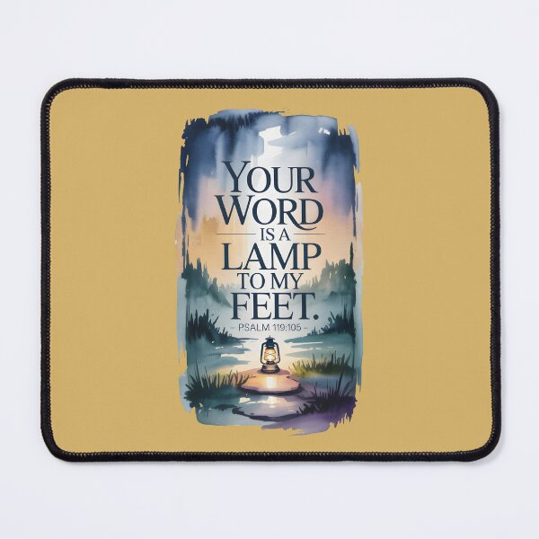 Item preview, Psalm 119:105 Lantern Twilight Scripture Art designed and sold by Christomized.