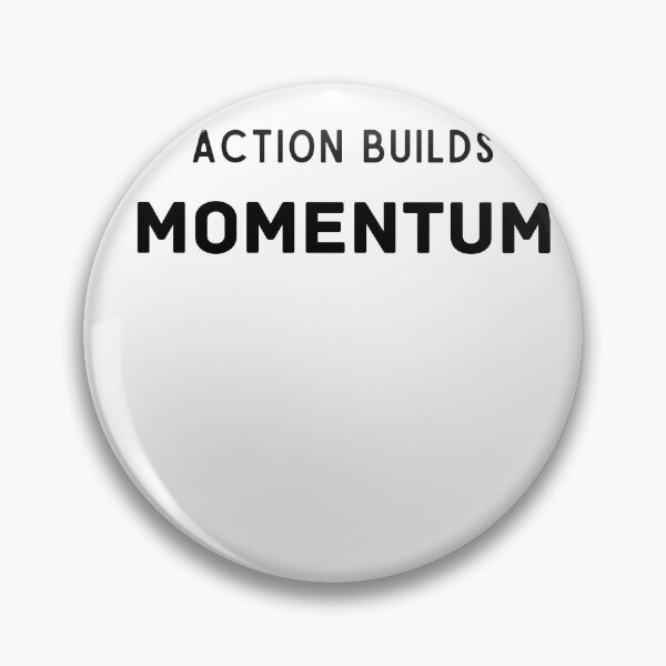 Item preview, Action Builds Momentum – Minimal Motivational Quote T-Shirt designed and sold by Lynn Creates.