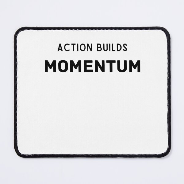 Item preview, Action Builds Momentum – Minimal Motivational Quote T-Shirt designed and sold by Lynn Creates.