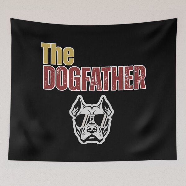 Item preview, The Dogfather Vintage Funny Dog Lover Gift T-Shirt – Cool Bulldog Mafia Style Design designed and sold by Negisandeep studio.