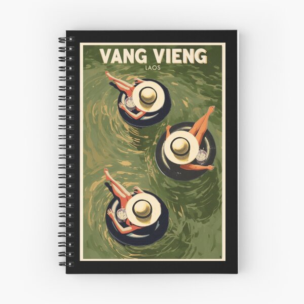 Item preview, Vang Vieng Laos River Tubing | Southeast Asia Vintage Travel designed and sold by SHELOPS.