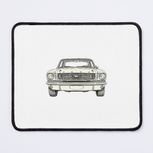 Item preview, Classic Mustang Muscle Car Fine Line Art designed and sold by Lura busah.