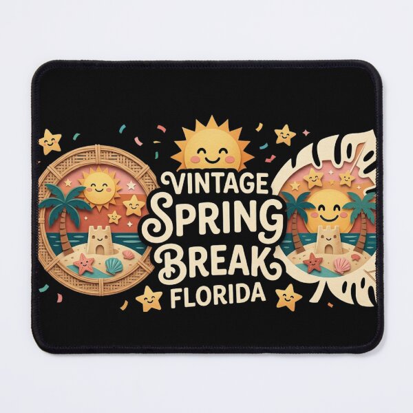 Item preview, Vintage Florida Spring Break - 3D Papercut Beach Vibe designed and sold by Wear Sculpt.