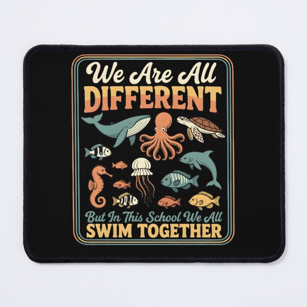 Item preview, We Are All Different Swim Together Ocean designed and sold by TshirtsOnline-.