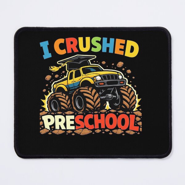 Item preview, I Crushed Preschool Graduation Cap Monster Truck Boys Kids   designed and sold by clothesy7.