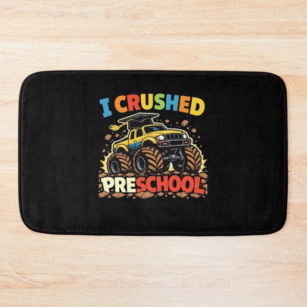 Item preview, I Crushed Preschool Graduation Cap Monster Truck Boys Kids   designed and sold by clothesy7.