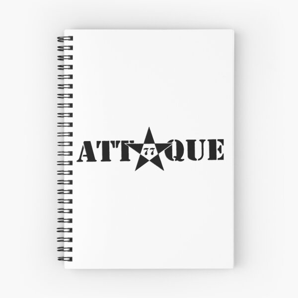 Aperçu de l'œuvre Attaque 77, groupe de rock argentin - Version noire créée et vendue par EvelynPolizziCo.