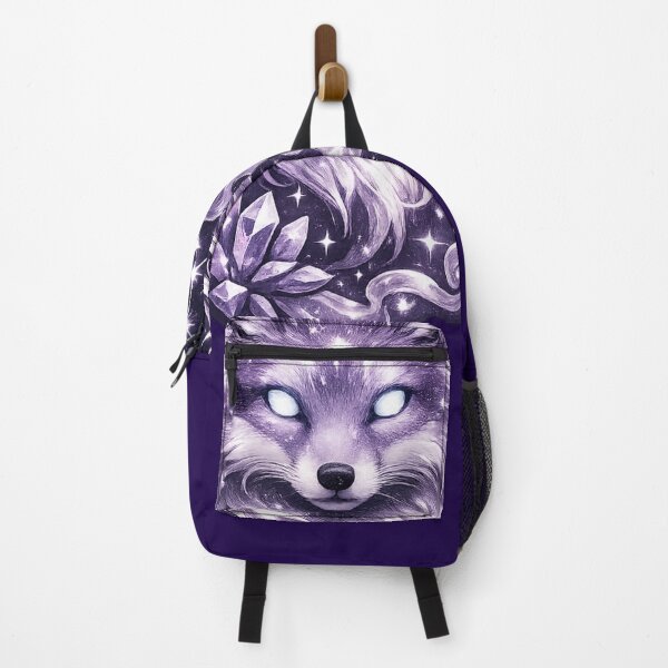 Item preview, Cosmic Wolf Fox Crystal Decal - Moon and Stars Aesthetic Sticker designed and sold by irfanshikh.