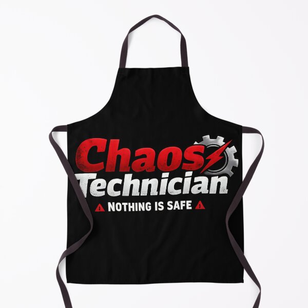 Item preview, Chaos Technician Nothing Is Safe Bold Trade Humor Design designed and sold by TeeTimeTreasure.