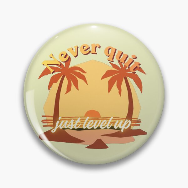 Item preview, Copy of Keep creating, keep growing Tropical Sunset Retro designed and sold by Rainbow Paws Garden.