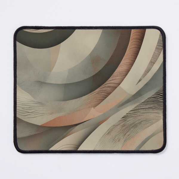 Item preview, Vintage Organic Boho Style Waves Abstract Retro Fashion Print designed and sold by NK-Studios .