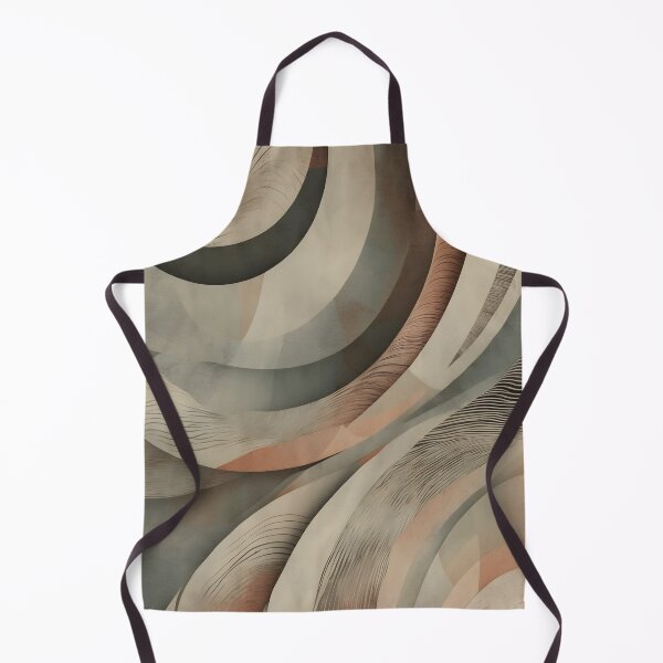 Item preview, Vintage Organic Boho Style Waves Abstract Retro Fashion Print designed and sold by NK-Studios .