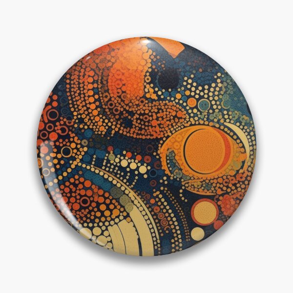 Item preview, Celestial Orbs: Midnight Amber Effervescent Abstraction designed and sold by pinkal.