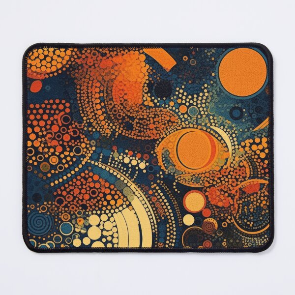 Item preview, Celestial Orbs: Midnight Amber Effervescent Abstraction designed and sold by pinkal.
