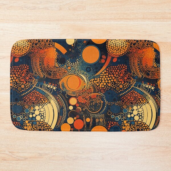 Item preview, Celestial Orbs: Midnight Amber Effervescent Abstraction designed and sold by pinkal.