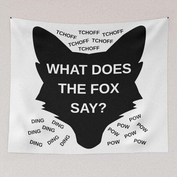 Item preview, WHAT DOES THE FOX SAY? designed and sold by GrizzlyJohns.