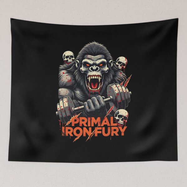 Item preview, Primal Iron Fury Gorilla Gym designed and sold by TshirtsOnline-.
