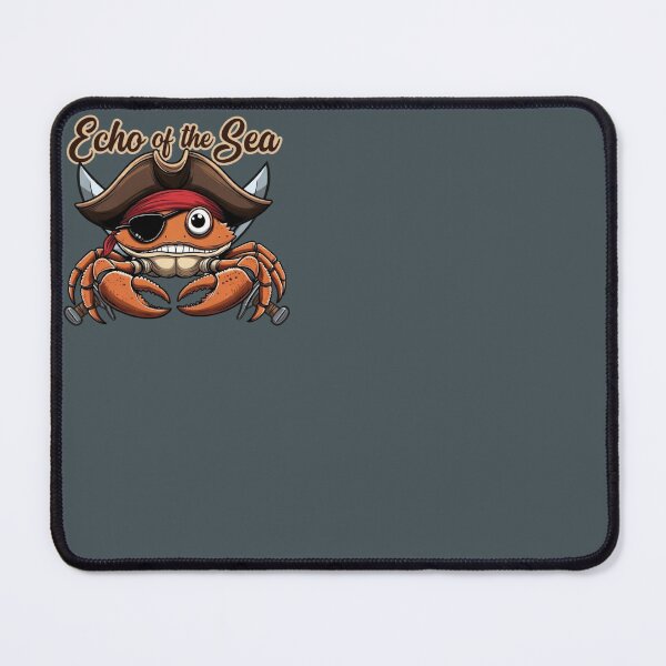 Item preview, Funny Pirate Crab Echo of the Sea Nautical Cartoon designed and sold by SilentPowerArt.