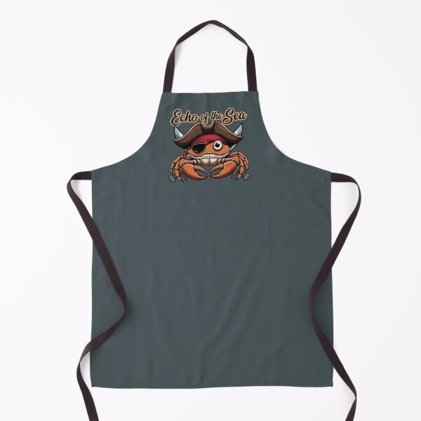 Item preview, Funny Pirate Crab Echo of the Sea Nautical Cartoon designed and sold by SilentPowerArt.