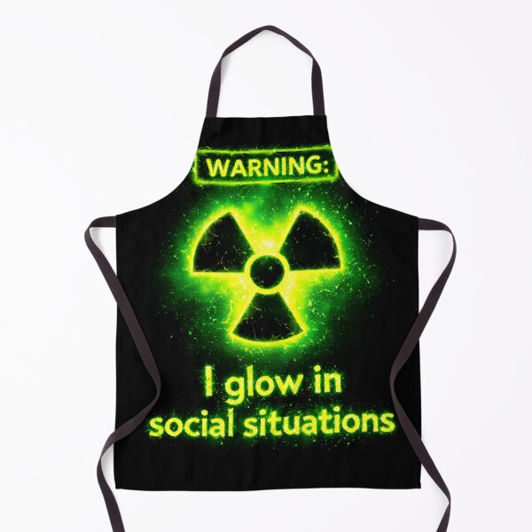 Item preview, Warning: i glow in social situations designed and sold by Jokememe.